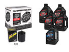 Maxima V-Twin Oil Change Kit Synthetic W/ Black Filter Sportster 90-119015B