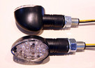 K&S Led Ultra Mini-Marker Lights Oval Chrome Long Stem (15 Leds 25-8932