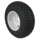 American Tire 215/60-8 Tire & Wheel 4 Hole (B) White 3H250