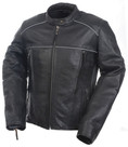 Mossi Womens Premium Leather Jacket Size 12 Black 20-219-12