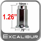 Excaliber Wheel Accessories Lug Nut 10Mm X 1.25 Chrome 98-0021