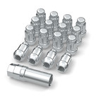 Bullite Wheels & Accessories Lug Nut Set Chrome With Key & Valve Stem 12X1.25 (16Pcs) Lkt01212502