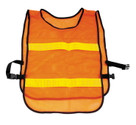 BikeMaster Reflector Safety Vest Fluorescent Orange One Size 107550