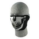 Balboa Neoprene 1/2 Face Mask Glow In The Dark Skull Face WNFM002HG