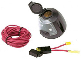 Hopkins 12 Volt Power Socket W/Utility Ligth/17Ft Power Wire & Fuse 55125