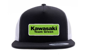 Factory Effex Kaw Team Green Snapback Hat/ Black-White Mesh Os 22-86102
