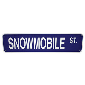 Voss Signs Snowmobile Street - Aluminum Street Sign 6" X 24" 624SST