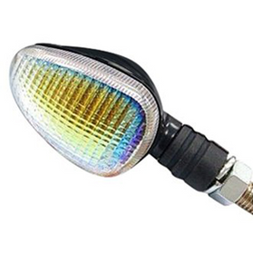 K&S Marker Lights Cmpct Flex. Stem Blk (D/F) Rnbw Short Stem 25-8407S