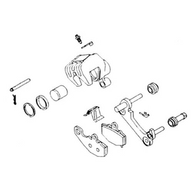 K&L Brk Caliper Kit:Hon Gl1200 Lh 32-1182