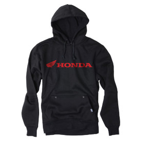 Factory Effex Honda Wing Horizontal Logo Pullover Hoodie / Black (Xl) 15-88374