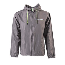 Factory Effex Kawasaki Men's Windbreaker Jacket / Charcoal Gray (M) 23-85112