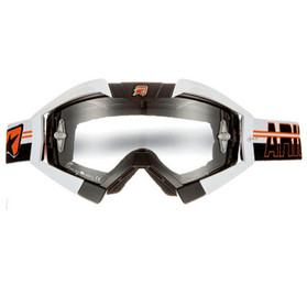 Ariete Mx Goggles Riding Crows Top Black White Outriggers Orange St 13950-TNBO