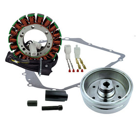 Rmstator Kit Flywheel + Puller+ Stator + Crankcase Cover Gask RM23049