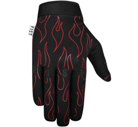 Fist Handwear Frosty Fingers Red Flame Gloves Black Md FW007M