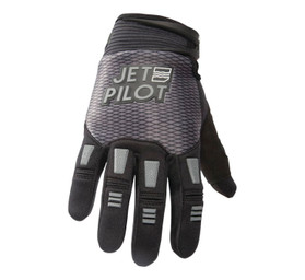 Jet Pilot Hold Fast Full Gloves Black/Gry Xs JP22300BLKGRYXS