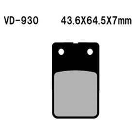 Vesrah Vesrah Semi-Metallic Brake Pads, Vd-930 Vd-930