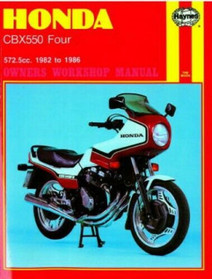 Haynes Manuals Honda Cbx550 Fours, '82-'86 Haynes Manual M940