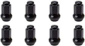 Excaliber Wheel Accessories Lug Nut 10Mm X 1.25 Black Conical (Tapered) 98-0033Bk