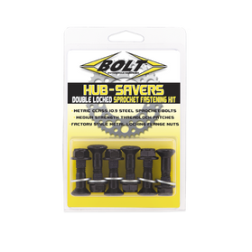 Bolt Motorcycle Hardware, Inc Hub-Savers Japanese Black-6/Pk 2008-Hs.B