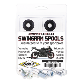 Bolt Motorcycle Hardware, Inc Swingarm Spools Black 2009-Sss.Bk