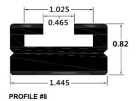 Sport-Parts Inc. Spi Slide Profile 8 Black 56" 408-56-80