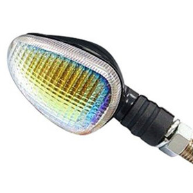 K&S Marker Lights, Cmpct, Flex. Stem, Crbn Fbr (S/F) Rnbw, Short S 25-8412S