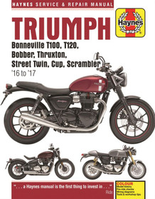 Haynes Manuals Triumph Bonneville, T100, T120, Bobber, Thrruxton, Street Twin M6401