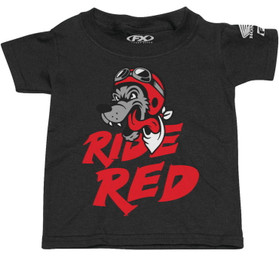 Factory Effex Toddler Honda Ride Red Wolf Tee Black 3T 23-83322
