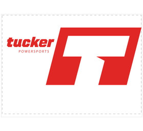 Tucker Canopy Backwall White/Red 10 x 10 ft. 31-50110-D-TUCKER