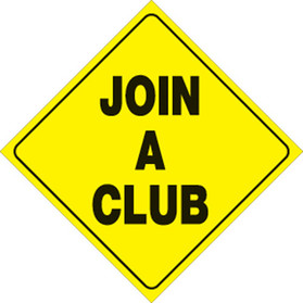 Voss Signs Yellow Plastic Reflective Sign 12" - Join A Club 479 JAC YR