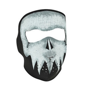 Balboa Full Mask Neoprene Glow In The Dark Grey Skull WNFM081G