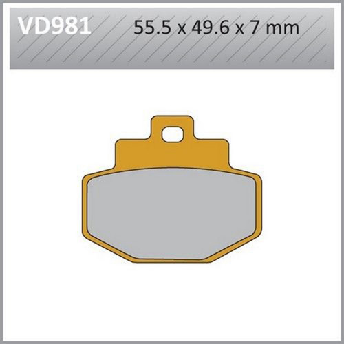 Vesrah Semi-Metallic Brake Pads Vd-981 VD-981
