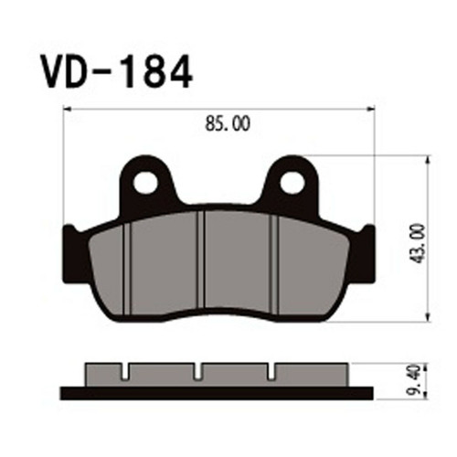Vesrah Brake Pads Vd-184 VD-184
