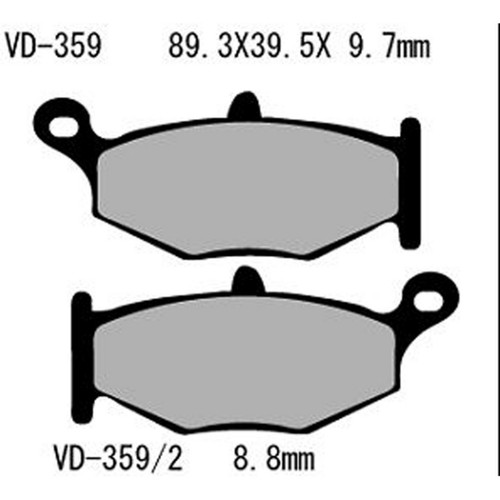 Vesrah Semi-Metallic Brake Pads Vd-359/2 VD-359/2