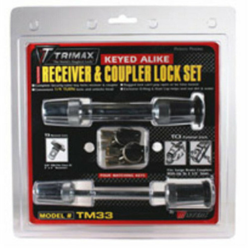 Trimax 5/8" Receiver Lock & 3-1/2" Span Coupler Lock TM33