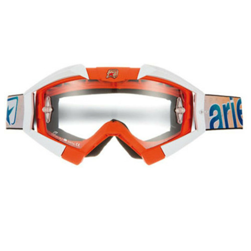 Ariete Mx Goggles Riding Crows- Orange/White
