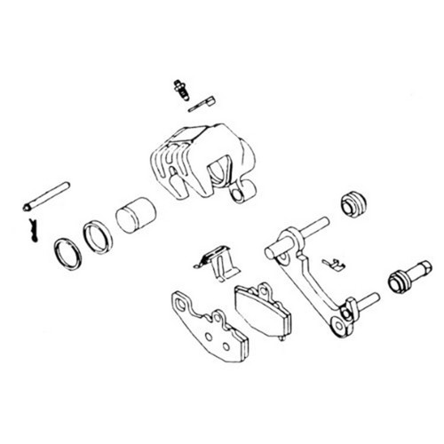 K&L Brk Caliper Kit:Hon Bcr-104 32-1202