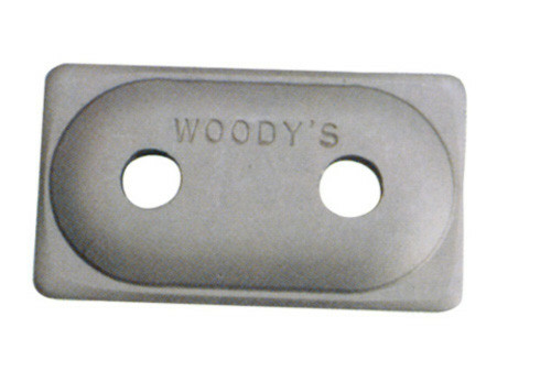 Woodys Angled Double Digger Aluminum Support Plate 5/16" - 48 Pcs ADA2-3775-B