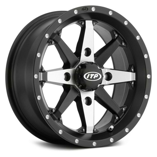 ITP Cyclone Wheel Black And Machined 14X7 1422304727B