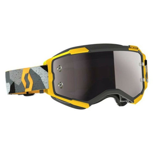 SCOTT Fury Camo Grey/Yellow Sil Ver Chrome Works 272828-7429269