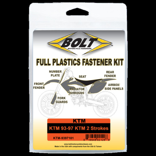 Bolt Motorcycle Hardware, Inc Body Work Fastener Kit - Ktm Ktm-9397101