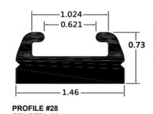 Sport-Parts Inc. Spi Slide Profile 28 Black 66" 428-66-80