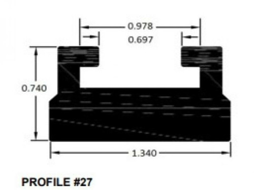 Sport-Parts Inc. Spi Slide Profile 27 Black 56" 627-56-80