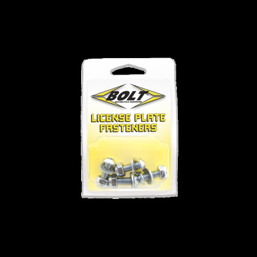 Bolt Motorcycle Hardware, Inc License Plate Bolts/Nuts 4/Pk 2007-Lpf