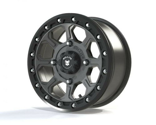Bullite Wheels & Accessories Ruler Wheel Gun Metal/Black, 14X7.0, 4/137, 5+2 Bt031470461012