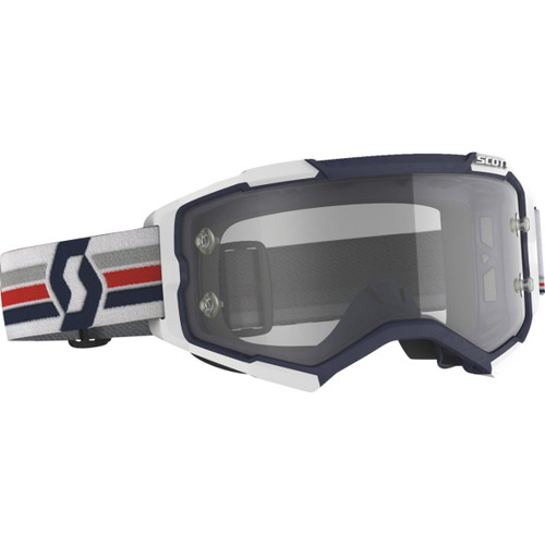 Scott Fury Goggle Blue/Wht - Clear Works Lens
