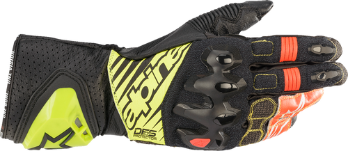 Alpinestars GP Tech v2 Gloves - Black/Fluo Yellow/White/Fluo Red - XL