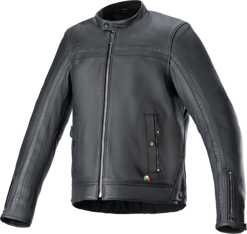Alpinestars Dyno Leather Jacket - Black/Black - XL
