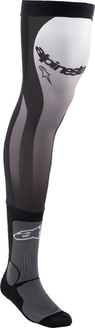 Alpinestars Knee Brace Socks - Black/White - Large/XL