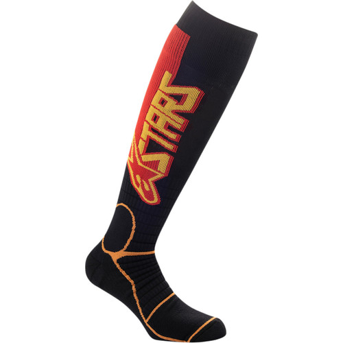 Alpinestars MX Pro Socks - Black/Yellow/Orange - Large